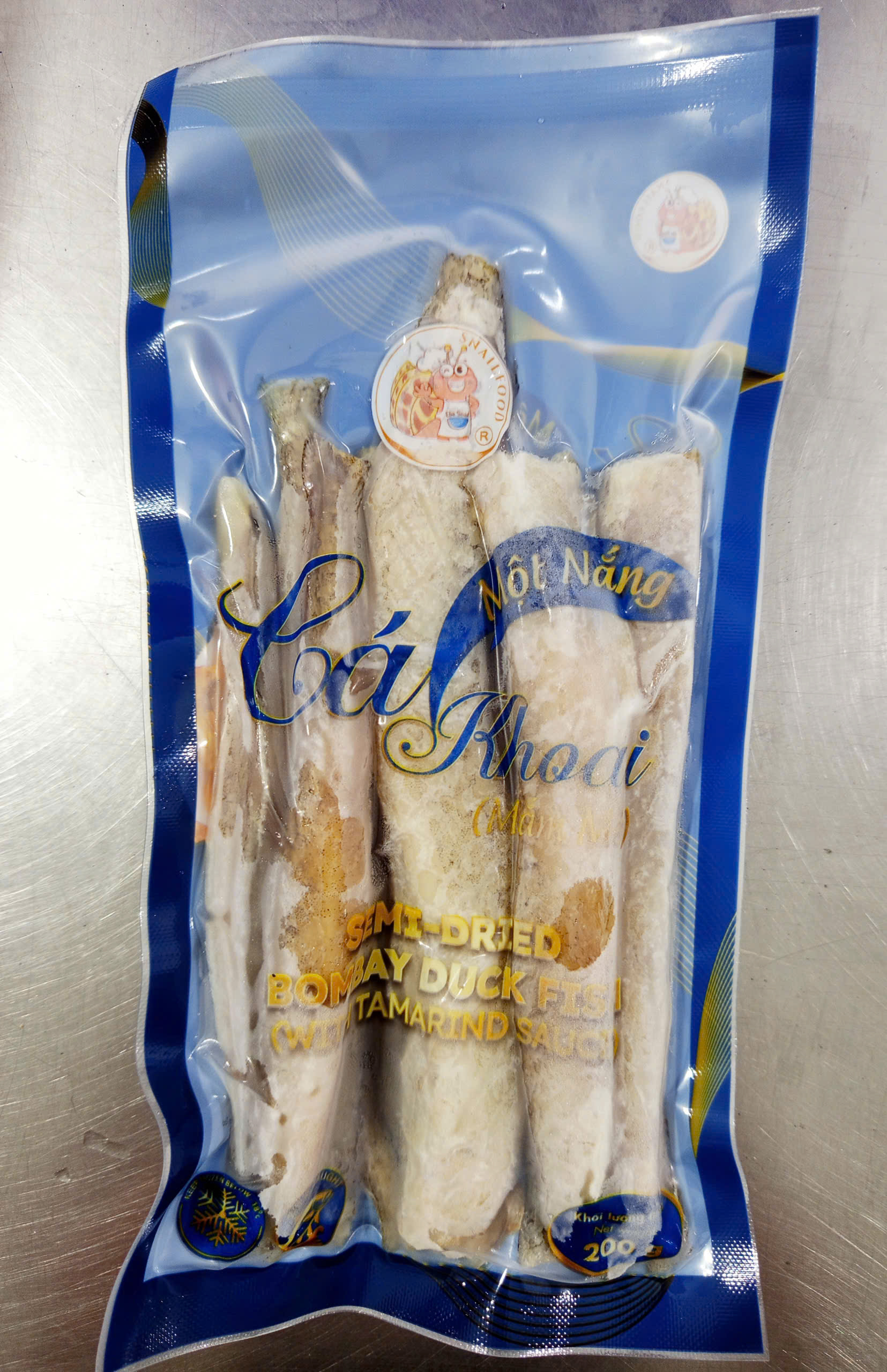 CÁ KHOAI MỘT NẮNG KÈM MẮM ME - A - BỊCH 200GR - THÙNG 50 BỊCH