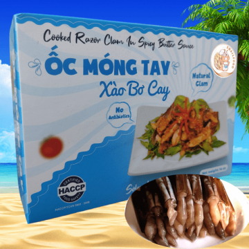 ỐC MÓNG TAY XÀO BƠ CAY